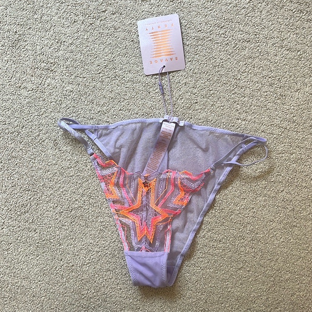Savage by Fenty Size S Lavender Mesh Women’s Underwear NEVER WORN